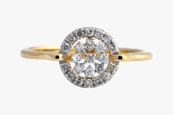 14K Hallmarked Gold | Natural Diamond Ladies Ring 4LRSJ1016