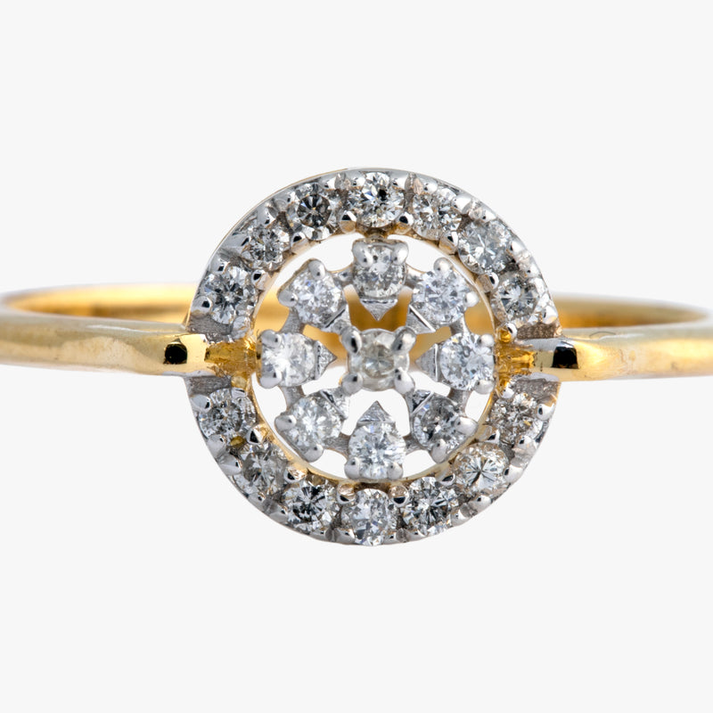 14K Hallmarked Gold | Natural Diamond Ladies Ring 4LRSJ1016