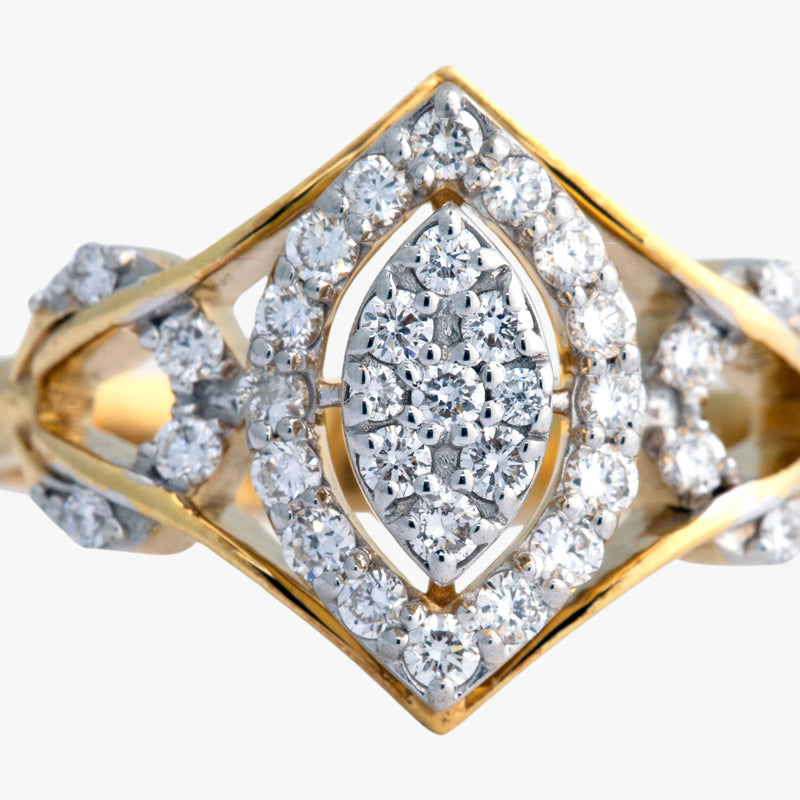 14K Hallmarked Gold | Lab Grown Diamond Ladies Ring 4LRSJ1017