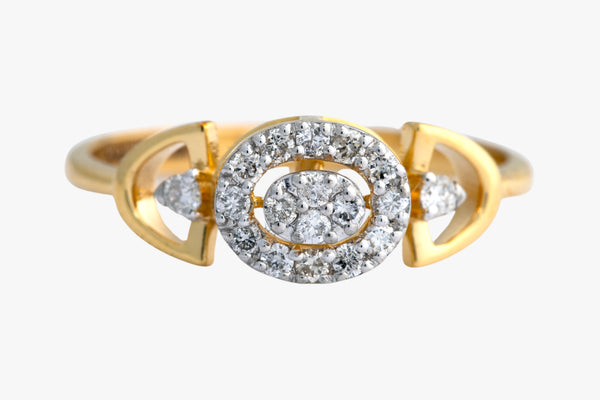 14K Hallmarked Gold | Natural Diamond Ladies Ring 4LRSJ1018