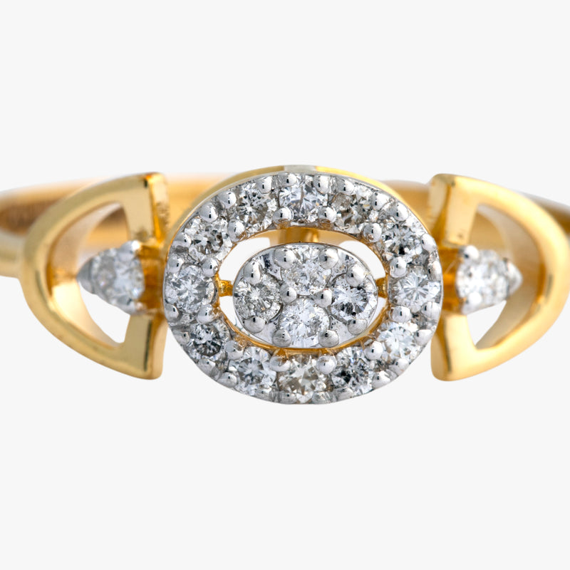 14K Hallmarked Gold | Natural Diamond Ladies Ring 4LRSJ1018