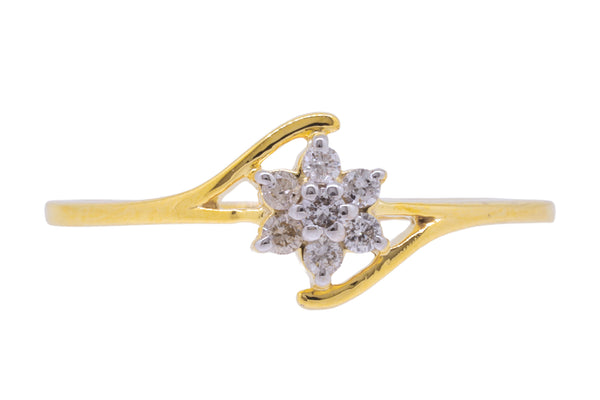 14K Hallmarked Gold | Natural Diamond Ladies Ring 4LRSJ101