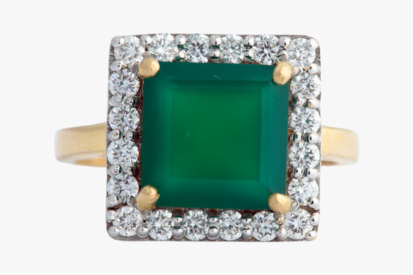 18K Hallmarked Gold | Lab Grown Diamond Ladies Ring LRSJ1021