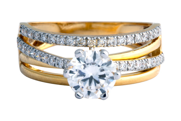 14K Hallmarked Gold | Lab Grown Diamond Ladies Ring 4LRSJ1022