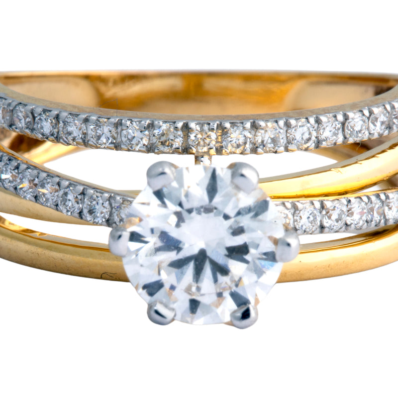 14K Hallmarked Gold | Lab Grown Diamond Ladies Ring 4LRSJ1022