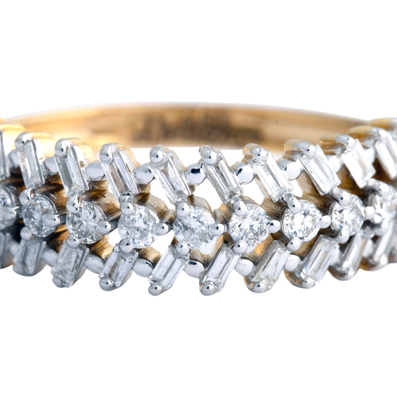 14K Hallmarked Gold | Natural Diamond Ladies Ring 4LRSJ1027