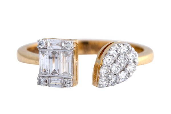 14K Hallmarked Gold | Natural Diamond Ladies Ring 4LRSJ1028