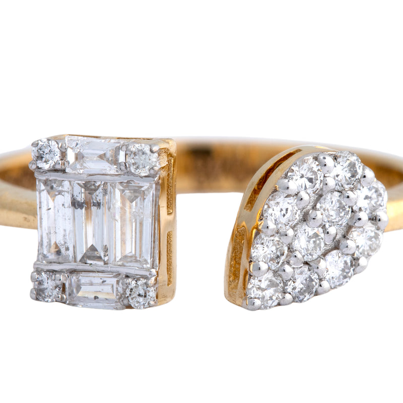 14K Hallmarked Gold | Natural Diamond Ladies Ring 4LRSJ1028