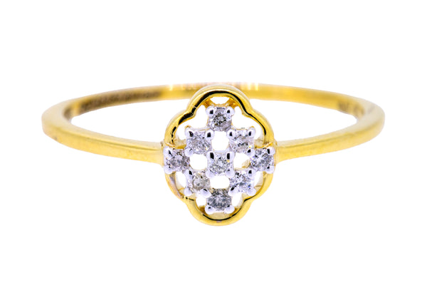 14K Hallmarked Gold | Natural Diamond Ladies Ring 4LRSJ103