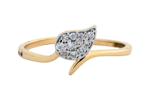 14K Hallmarked Gold | Natural Diamond Ladies Ring 4LRSJ105