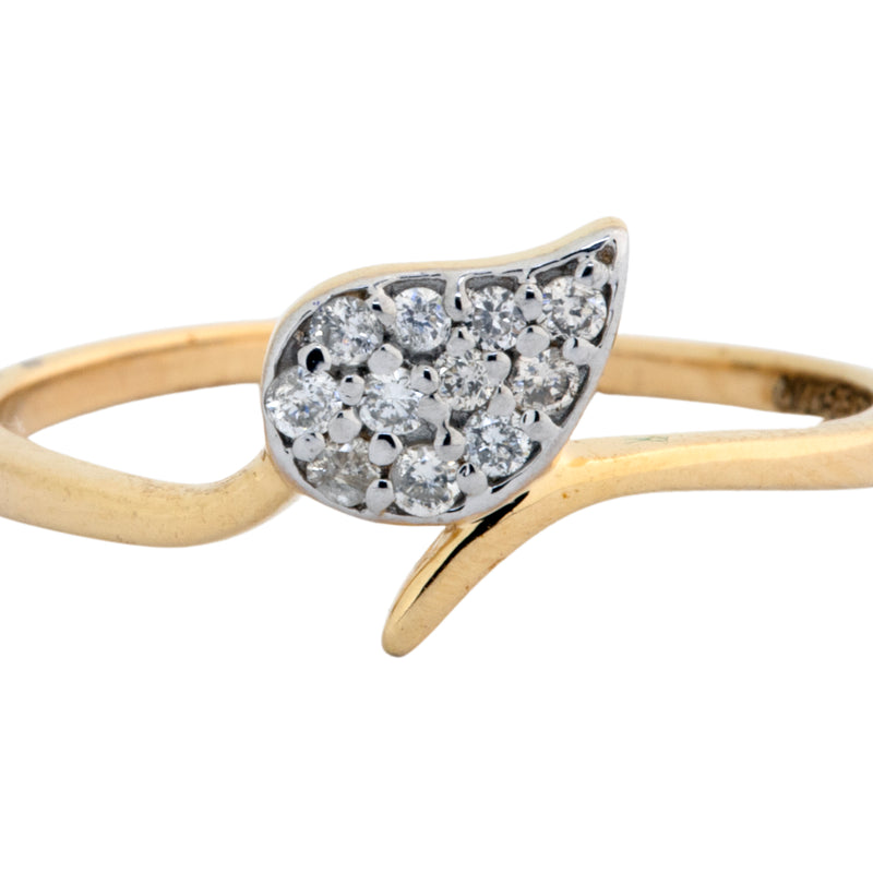 14K Hallmarked Gold | Natural Diamond Ladies Ring 4LRSJ105