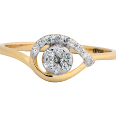 14K Hallmarked Gold | Natural Diamond Ladies Ring 4LRSJ106