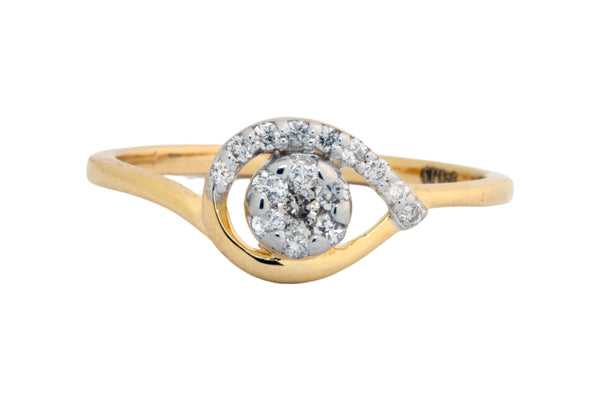 14K Hallmarked Gold | Natural Diamond Ladies Ring 4LRSJ106