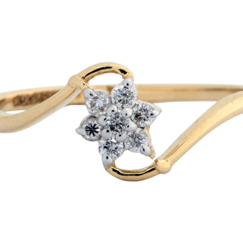 14K Hallmarked Gold | Natural Diamond Ladies Ring 4LRSJ107