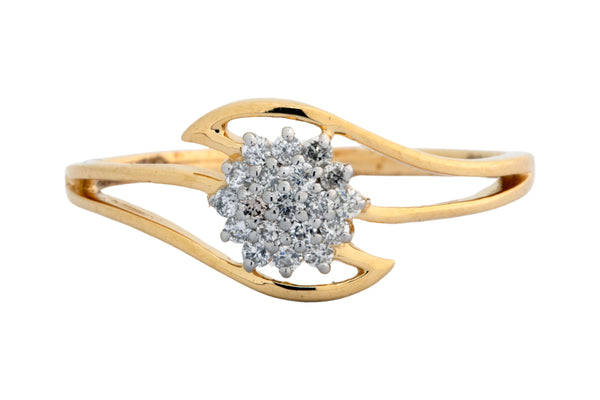 14K Hallmarked Gold | Natural Diamond Ladies Ring 4LRSJ113