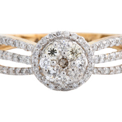 14K Hallmarked Gold | Natural Diamond Ladies Ring 4LRSJ114