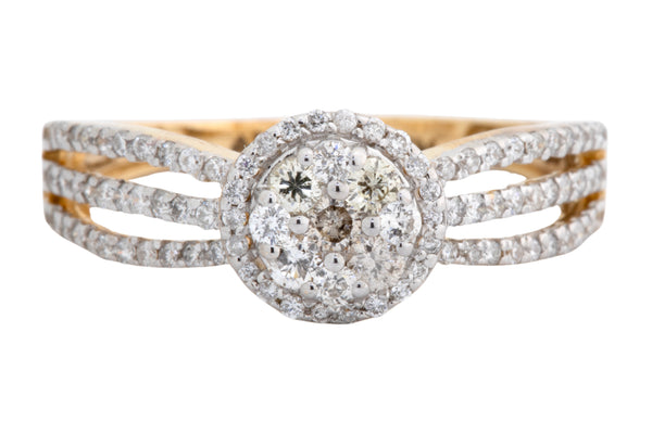 14K Hallmarked Gold | Natural Diamond Ladies Ring 4LRSJ114