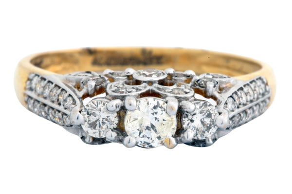 14K Hallmarked Gold | Natural Diamond Ladies Ring 4LRSJ151