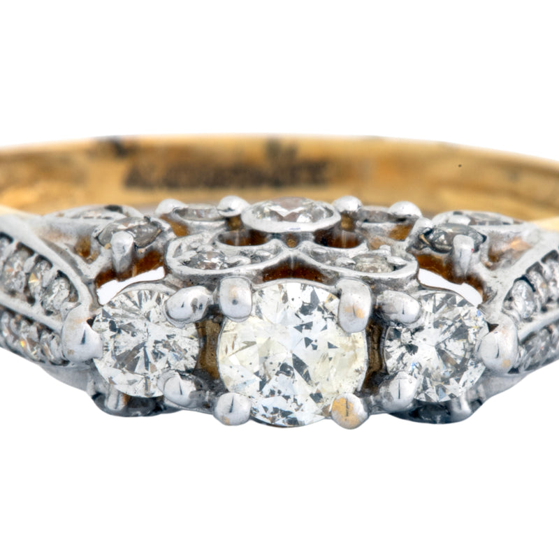 14K Hallmarked Gold | Natural Diamond Ladies Ring 4LRSJ151