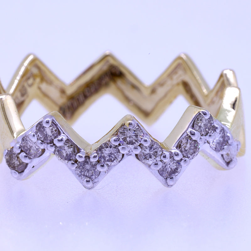 14K Hallmarked Gold | Natural Diamond Ladies Ring 4LRSJ169
