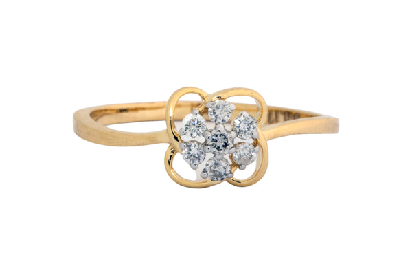 14K Hallmarked Gold | Natural Diamond Ladies Ring 4LRSJ181