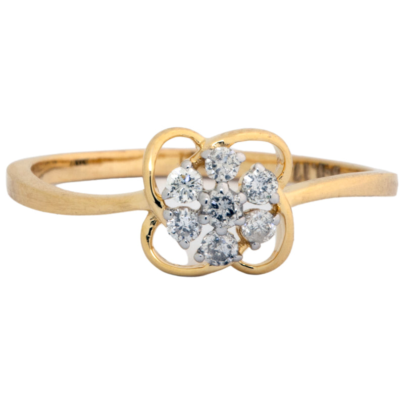 14K Hallmarked Gold | Natural Diamond Ladies Ring 4LRSJ181