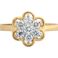 14K Hallmarked Gold | Lab Grown Diamond Ladies Ring 4LRSJ197