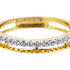 14K Hallmarked Gold | Natural Diamond Ladies Ring 4LRSJ199