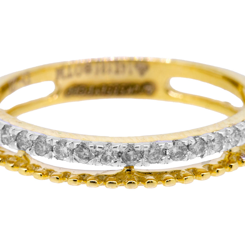 14K Hallmarked Gold | Natural Diamond Ladies Ring 4LRSJ199