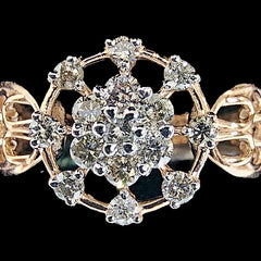 14K Hallmarked Gold | Natural Diamond Ladies Ring 4LRSJ394
