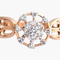 14K Hallmarked Gold | Natural Diamond Ladies Ring 4LRSJ394
