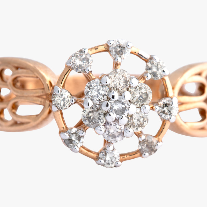14K Hallmarked Gold | Natural Diamond Ladies Ring 4LRSJ394