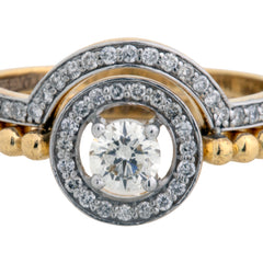 14K Hallmarked Gold | Natural Diamond Ladies Ring 4LRSJ451