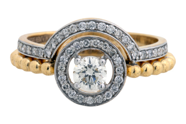 14K Hallmarked Gold | Natural Diamond Ladies Ring 4LRSJ451