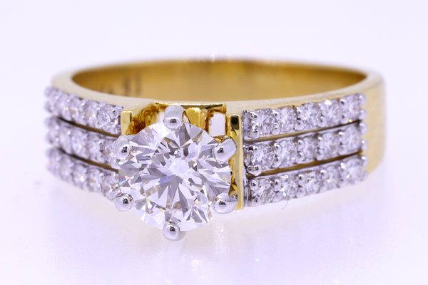 14K Hallmarked Gold | Lab Grown Diamond Ladies Ring 4LRSJ525