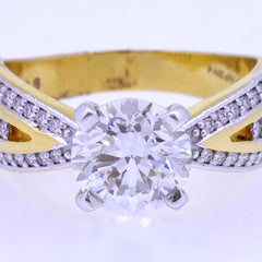 14K Hallmarked Gold | Lab Grown Diamond Ladies Ring 4LRSJ559