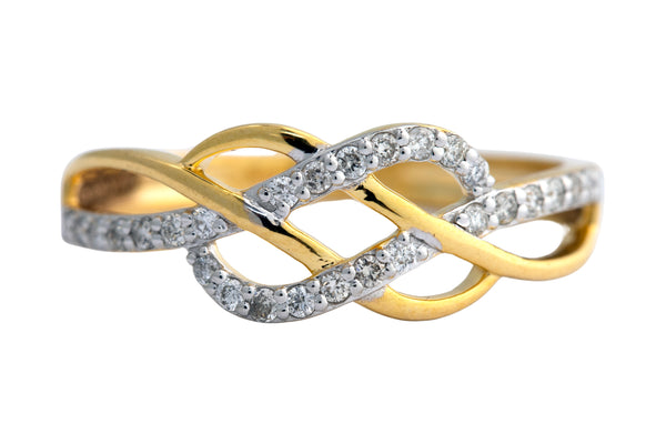 14K Hallmarked Gold | Natural Diamond Ladies Ring 4LRSJ566