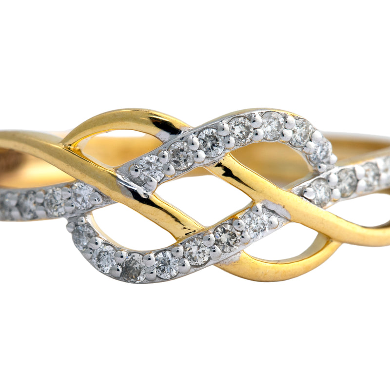 14K Hallmarked Gold | Natural Diamond Ladies Ring 4LRSJ566