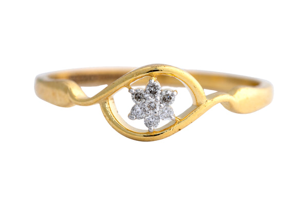14K Hallmarked Gold | Natural Diamond Ladies Ring 4LRSJ578