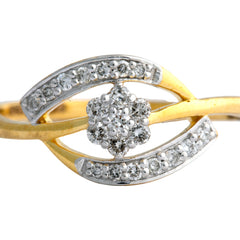 14K Hallmarked Gold | Natural Diamond Ladies Ring 4LRSJ585