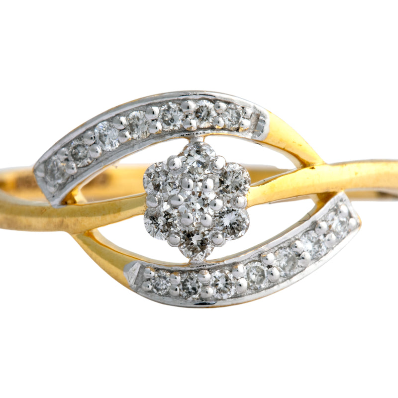 14K Hallmarked Gold | Natural Diamond Ladies Ring 4LRSJ585