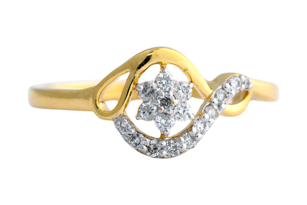 14K Hallmarked Gold | Natural Diamond Ladies Ring 4LRSJ594