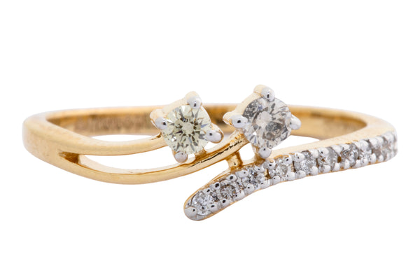14K Hallmarked Gold | Natural Diamond Ladies Ring 4LRSJ614