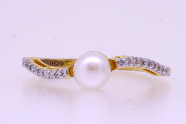 14K Hallmarked Gold | Natural Diamond Ladies Ring 4LRSJ638
