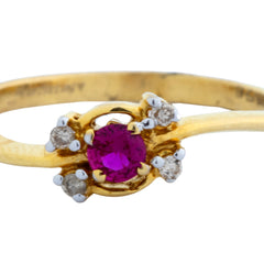 14K Hallmarked Gold | Natural Diamond Ladies Ring 4LRSJ652