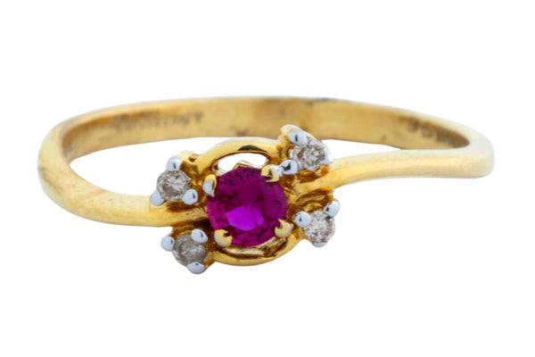 14K Hallmarked Gold | Natural Diamond Ladies Ring 4LRSJ652