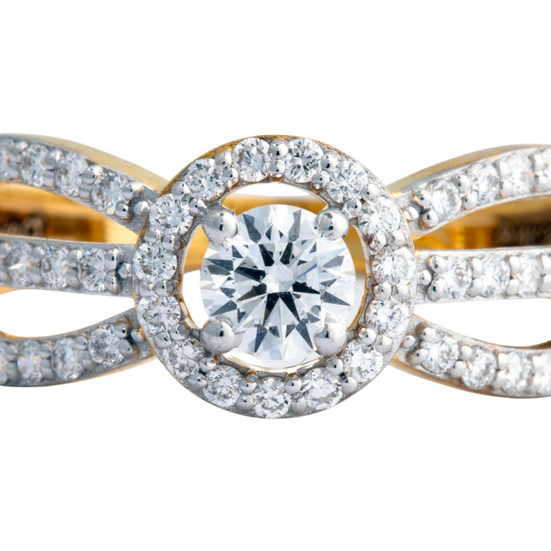 14K Hallmarked Gold | Lab Grown Diamond Ladies Ring 4LRSJ700