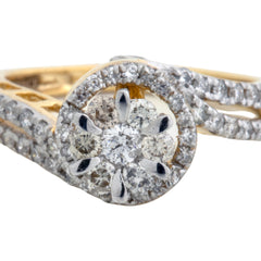 14K Hallmarked Gold | Natural Diamond Ladies Ring 4LRSJ704