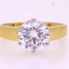 14K Hallmarked Gold | Lab Grown Diamond Ladies Ring 4LRSJ715
