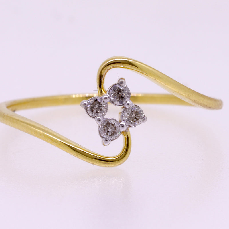 14K Hallmarked Gold | Natural Diamond Ladies Ring 4LRSJ767